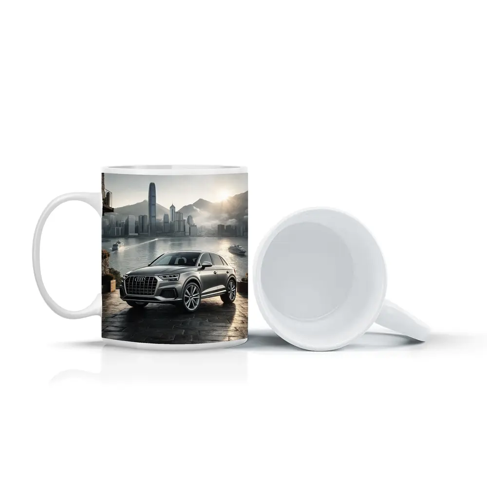 Audi Q7 SUV Hong Kong City Skyline – Mugs