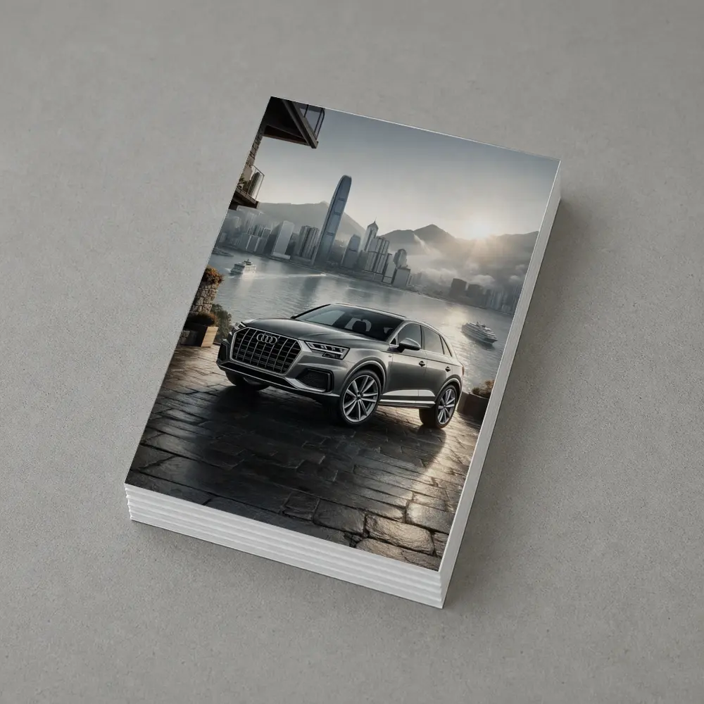 Audi Q7 SUV Hong Kong City Skyline – Postcards