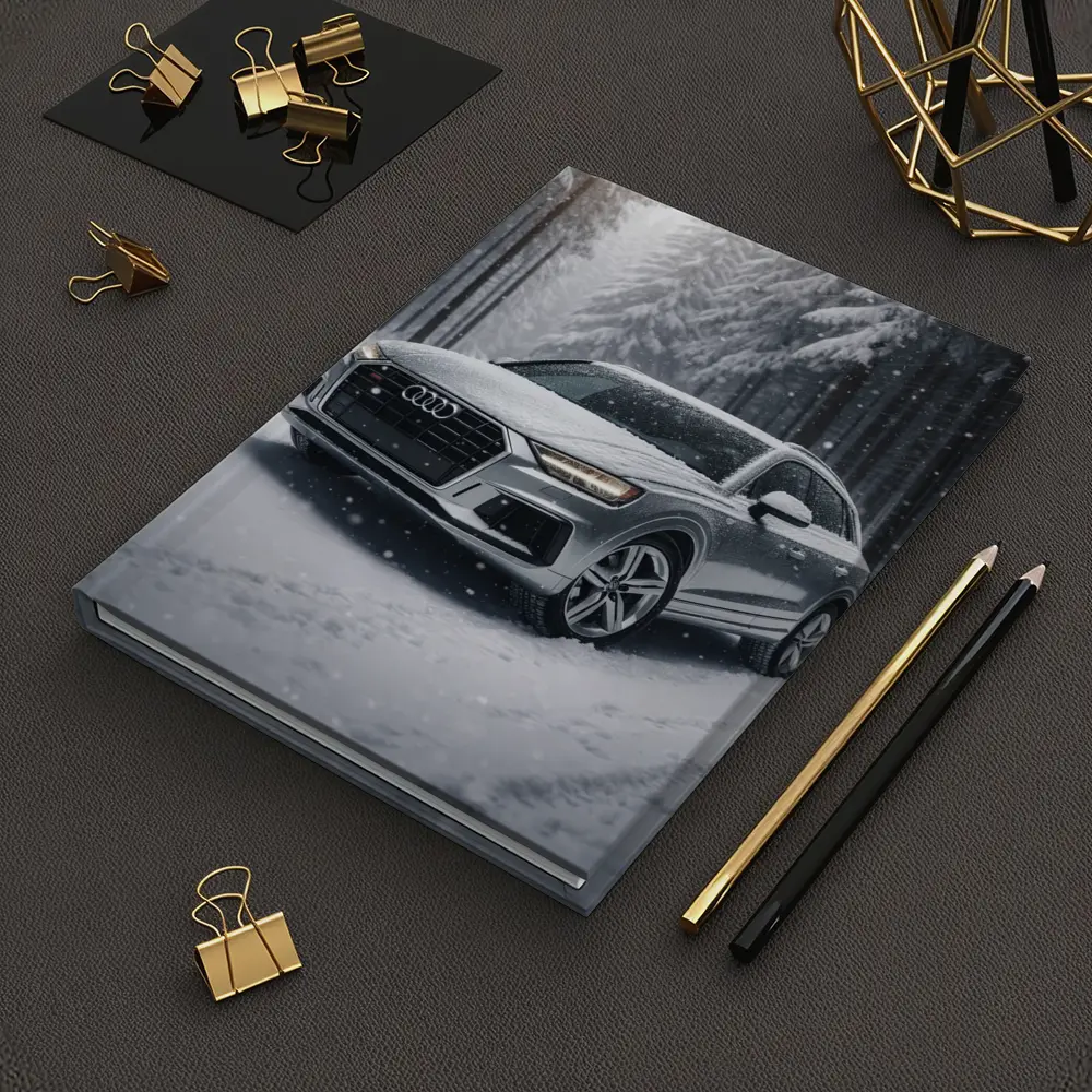 Audi Q7 Silver SUV Snowy Forest – Notebooks