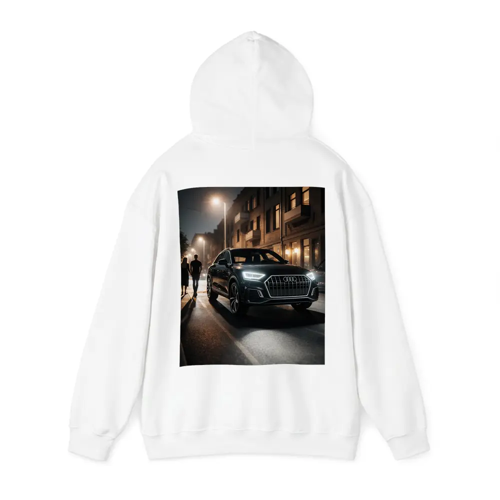 Audi Q3 Dark City Street Night Scene – Hoodies