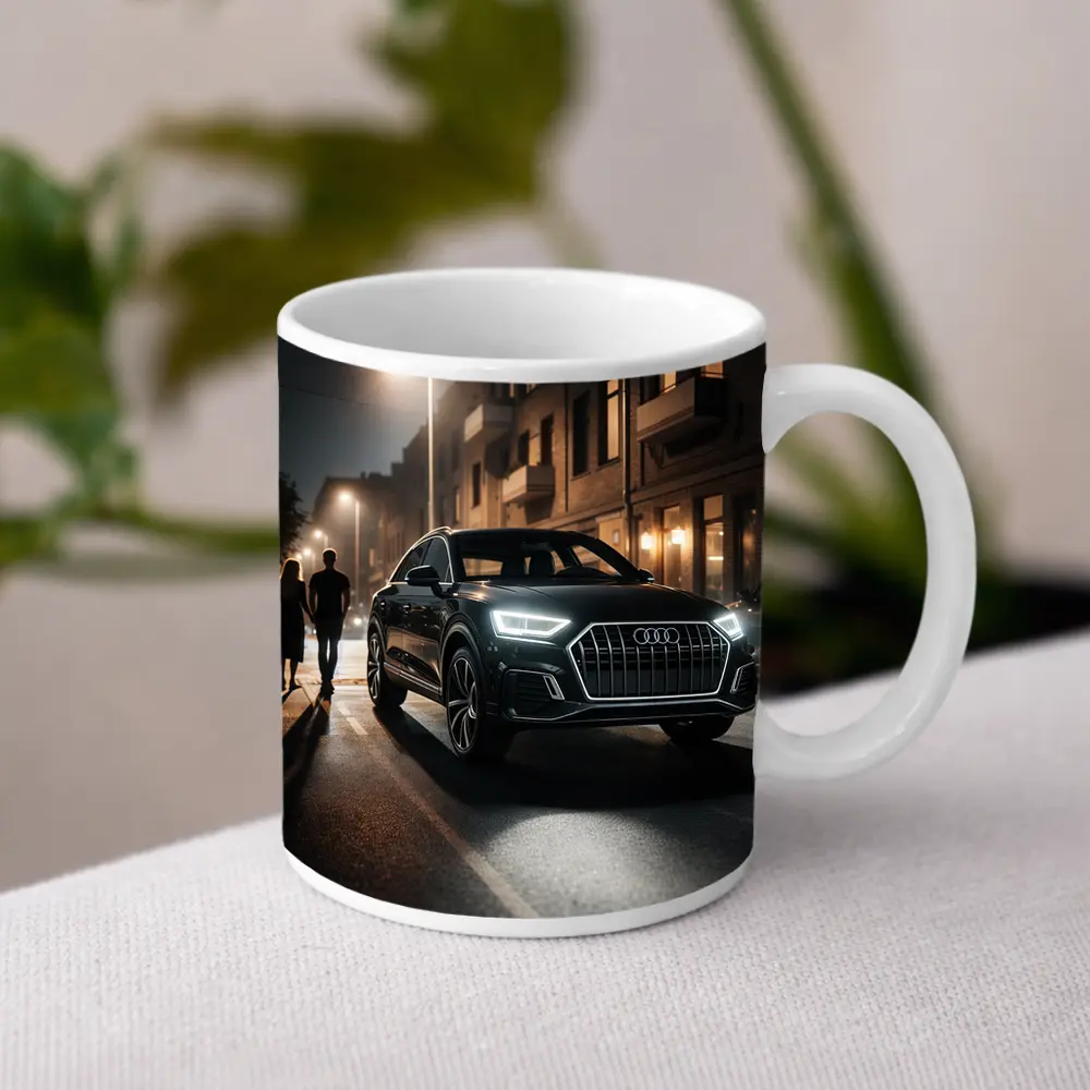 Audi Q3 Dark City Street Night Scene – Mugs