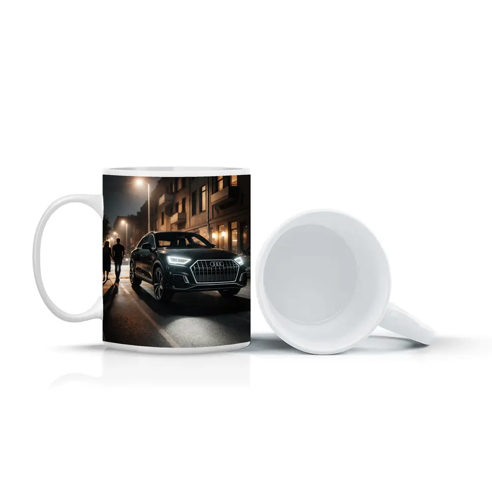 Audi Q3 Dark City Street Night Scene – Mugs