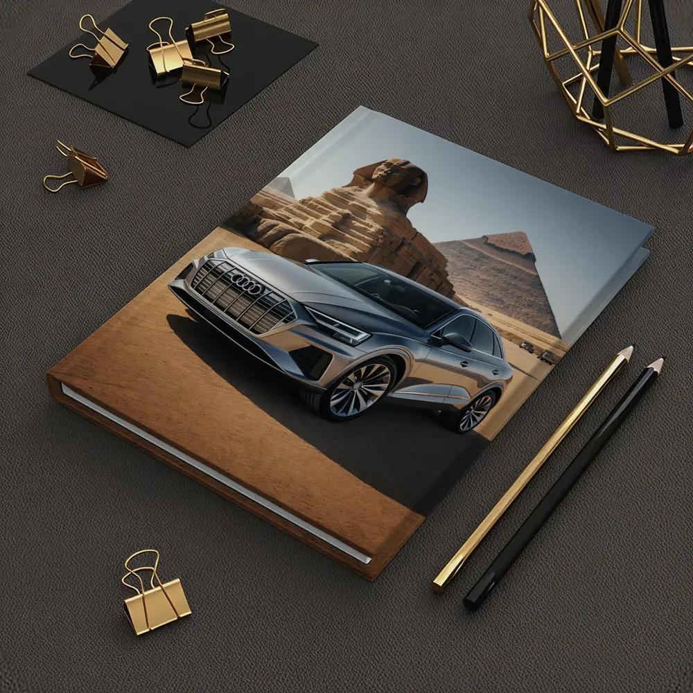 Audi Q8 Silver SUV Egypt Pyramids – Notebooks