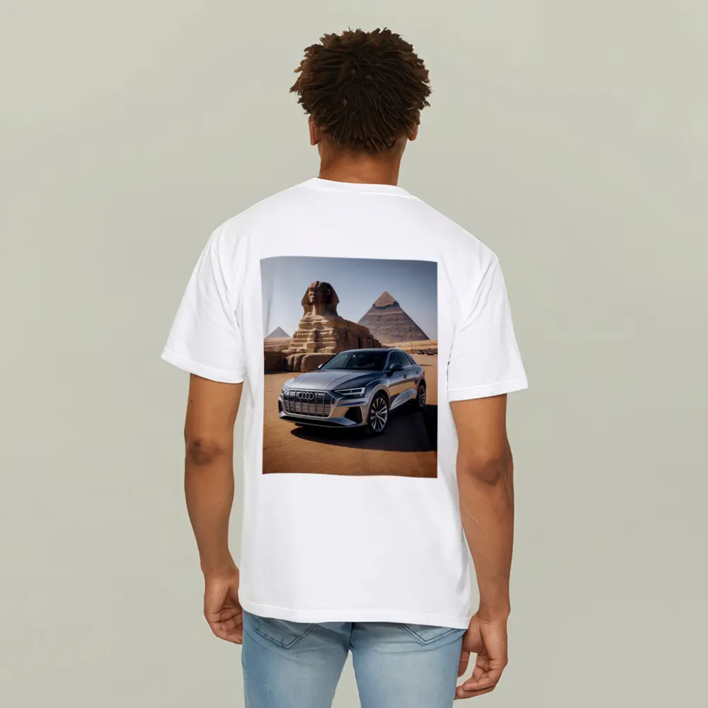 Audi Q8 Silver SUV Egypt Pyramids – T-Shirts