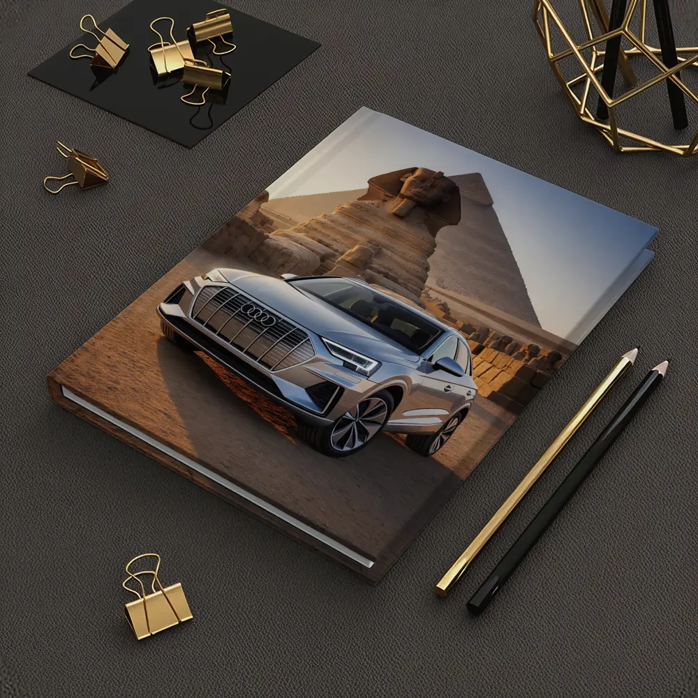 Audi Q8 Silver SUV Egypt Pyramids Sphinx – Notebooks