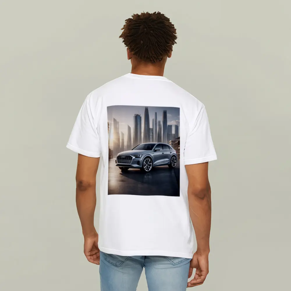 Audi Q8 Silver SUV City Skyline – T-Shirts