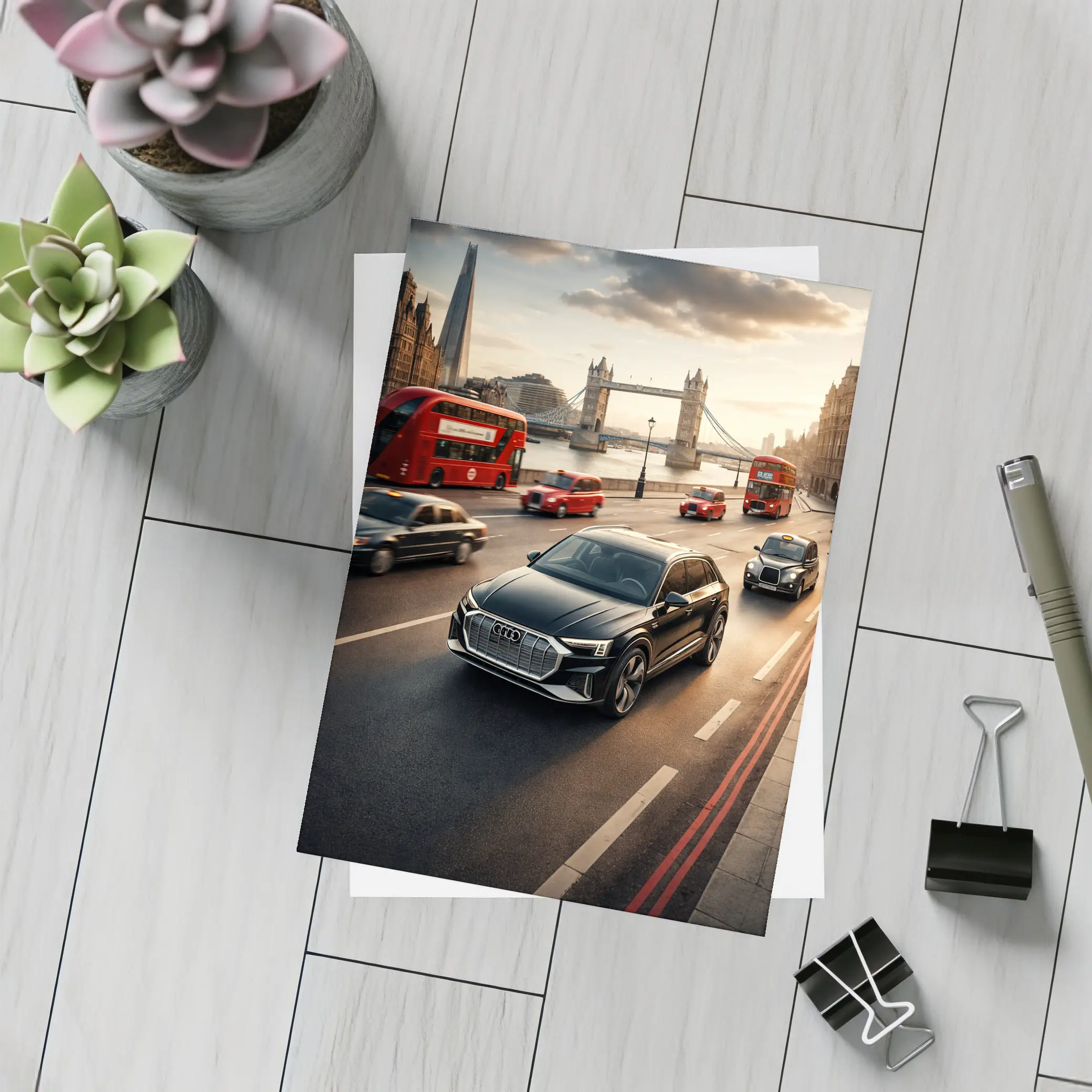 Audi Q4 E Tron London Tower Bridge – Postcards