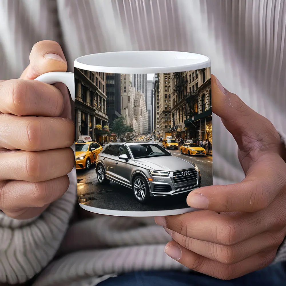 Audi Q5 SUV on New York City Street – Mugs