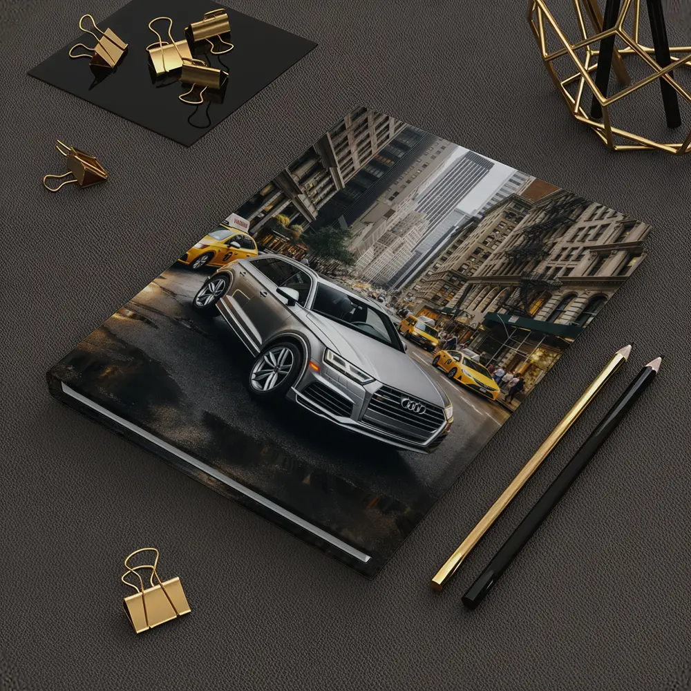 Audi Q5 SUV on New York City Street – Notebooks