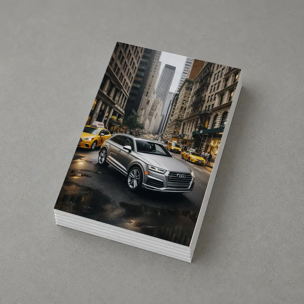 Audi Q5 SUV on New York City Street – Postcards