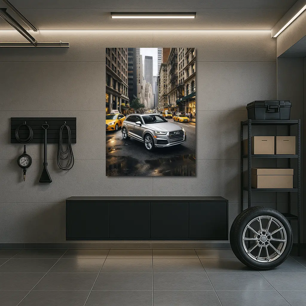 Audi Q5 SUV on New York City Street – Wall Art
