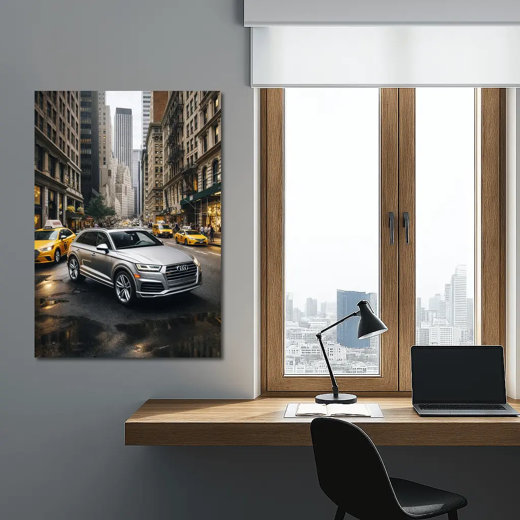 Audi Q5 SUV on New York City Street – Wall Art