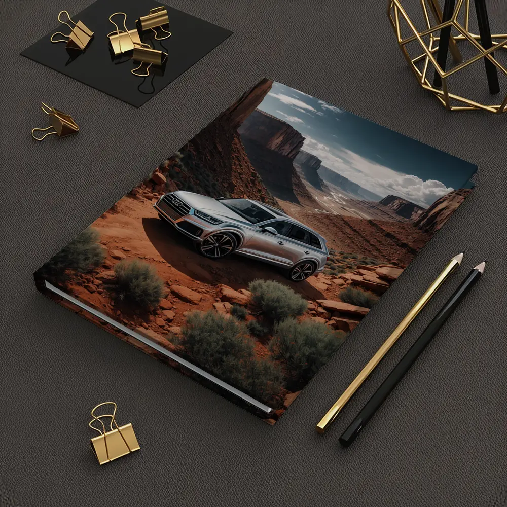 Audi Q7 Silver SUV Red Canyon Desert – Notebooks