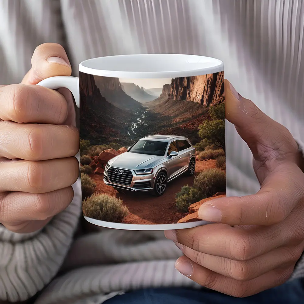 Audi Q7 Silver SUV Red Canyon – Mugs