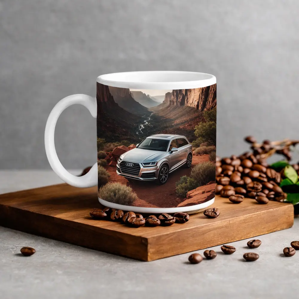 Audi Q7 Silver SUV Red Canyon – Mugs