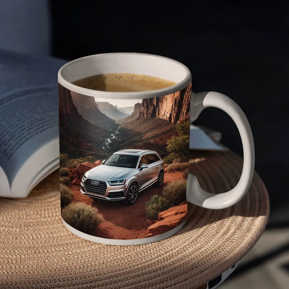 Audi Q7 Silver SUV Red Canyon – Mugs