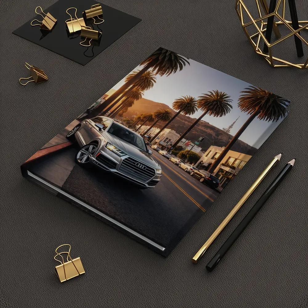 Audi Q7 Silver SUV Los Angeles Sunset – Notebooks