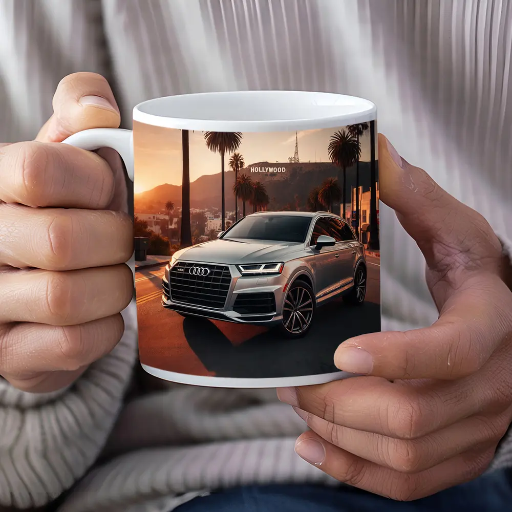 Audi Q7 Hollywood Sunset Palm Trees – Mugs