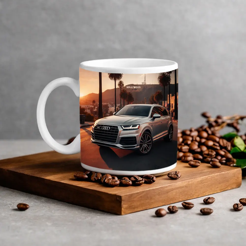 Audi Q7 Hollywood Sunset Palm Trees – Mugs