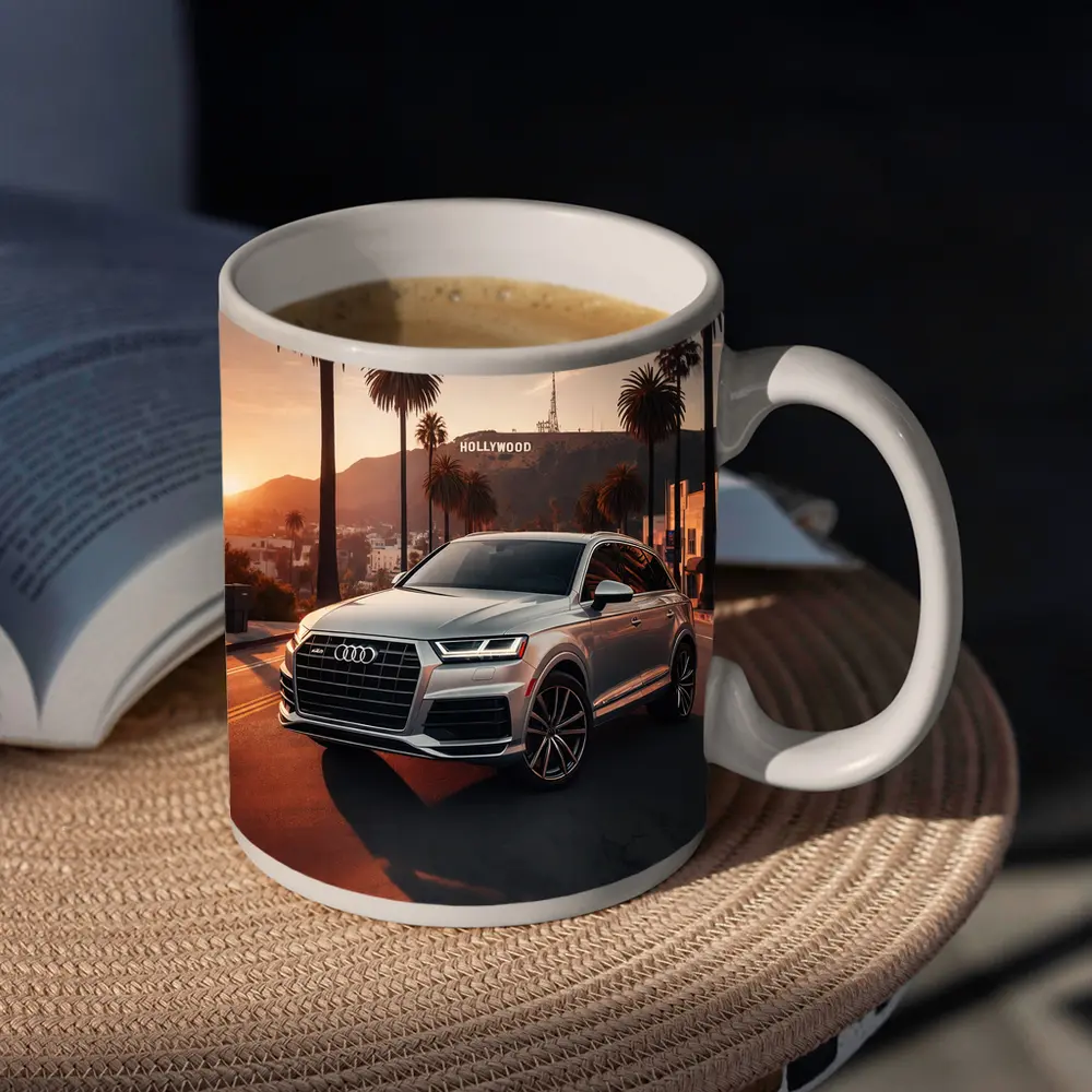 Audi Q7 Hollywood Sunset Palm Trees – Mugs