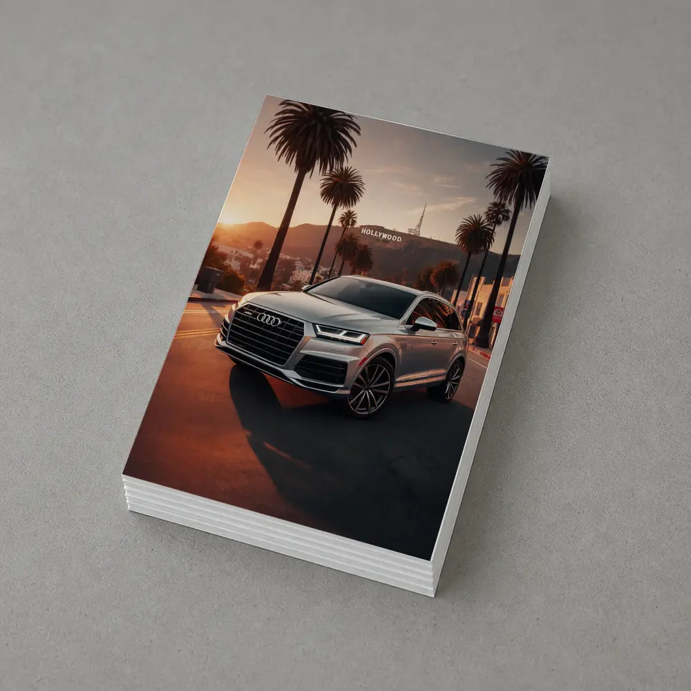 Audi Q7 Hollywood Sunset Palm Trees – Postcards