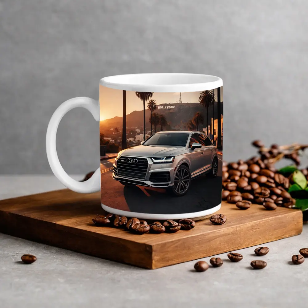 Audi Q7 Hollywood Hills Los Angeles Sunset – Mugs