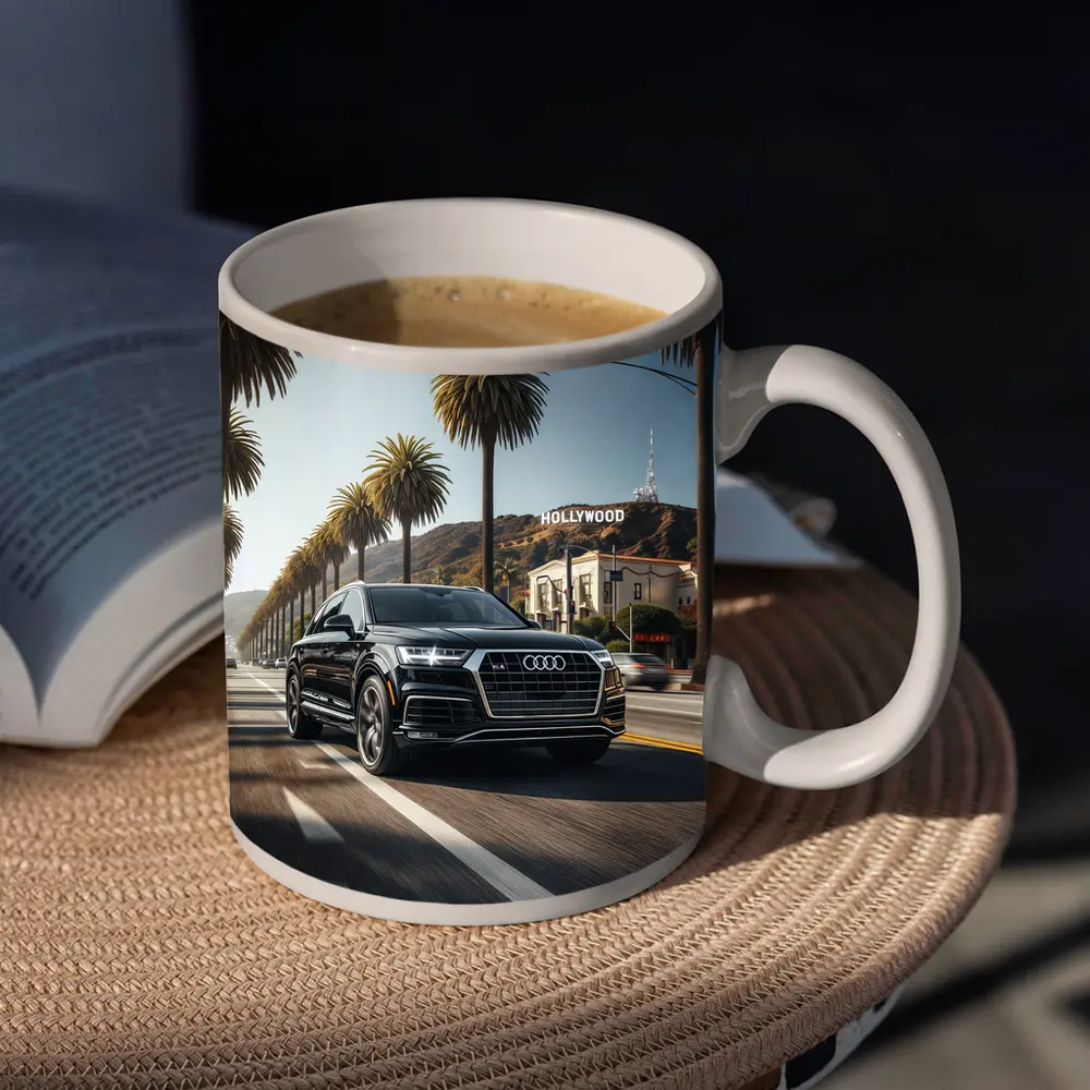 Audi Q7 Cruising Hollywood Los Angeles Street – Mugs