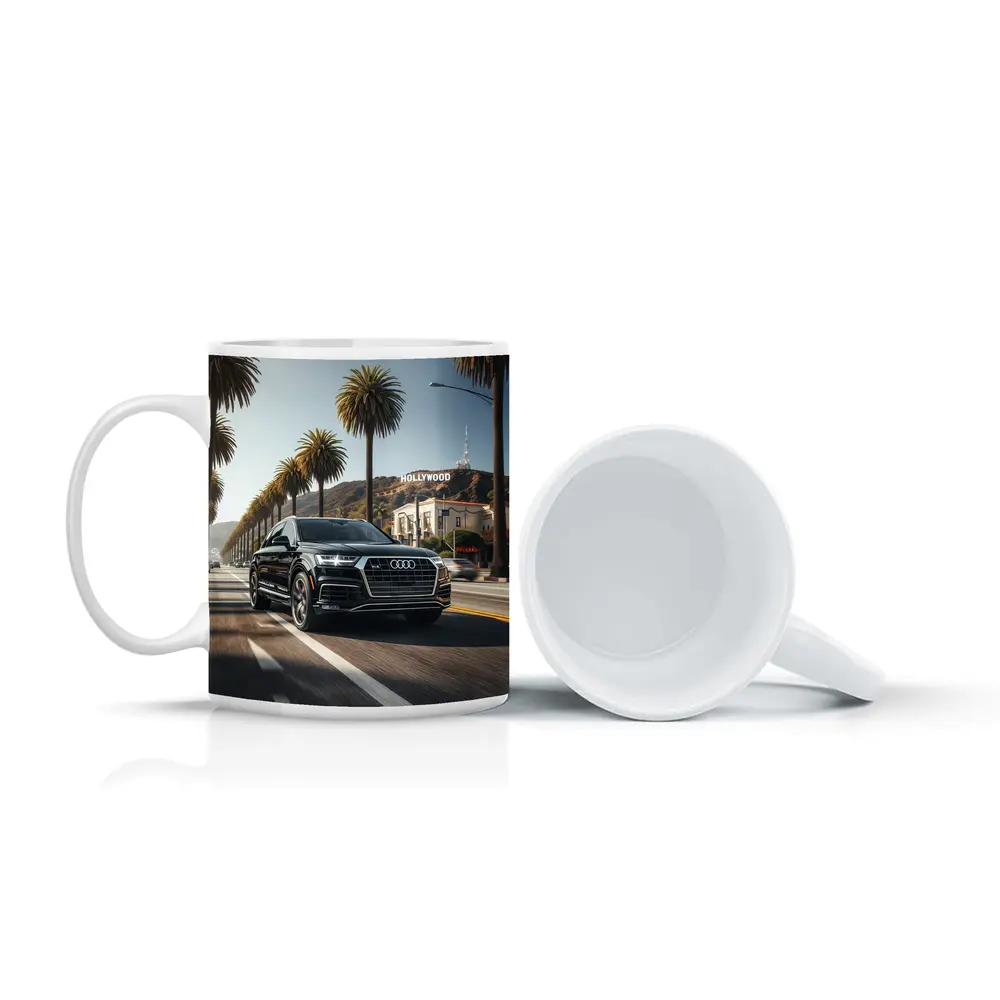 Audi Q7 Cruising Hollywood Los Angeles Street – Mugs