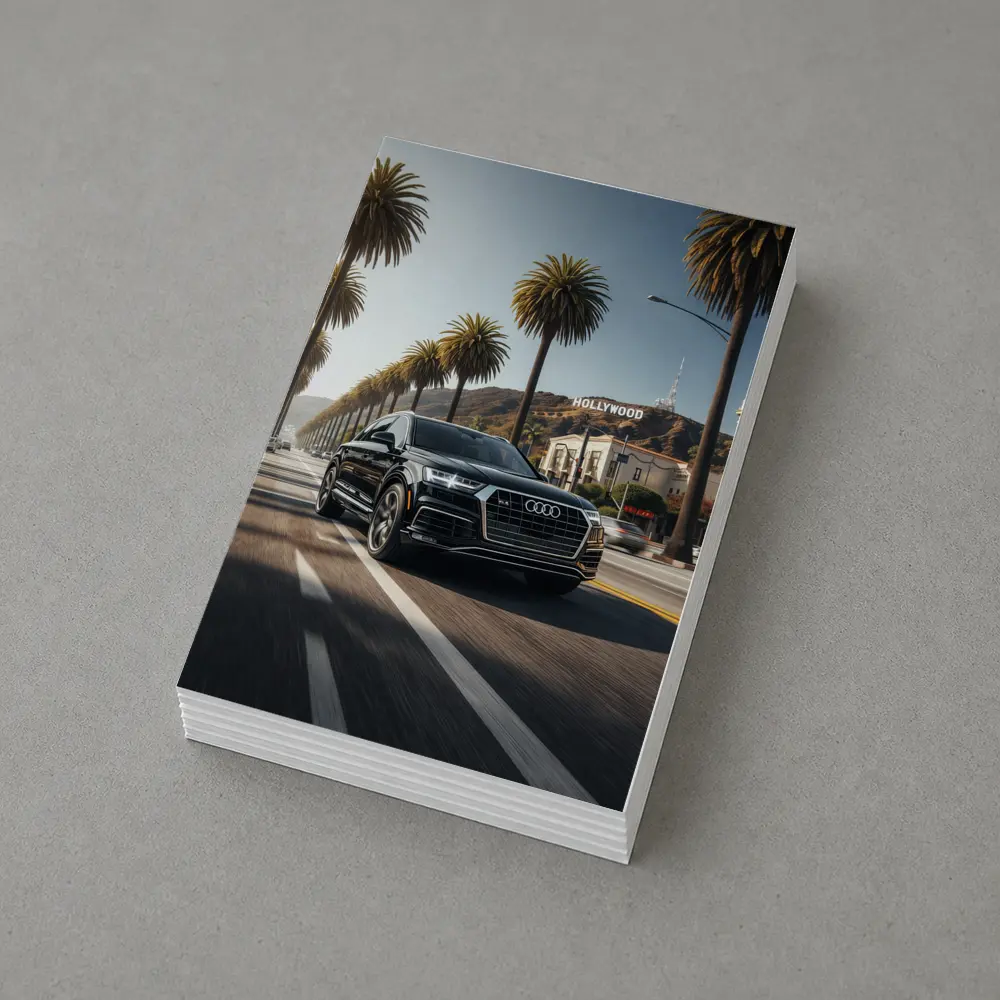 Audi Q7 Cruising Hollywood Los Angeles Street – Postcards