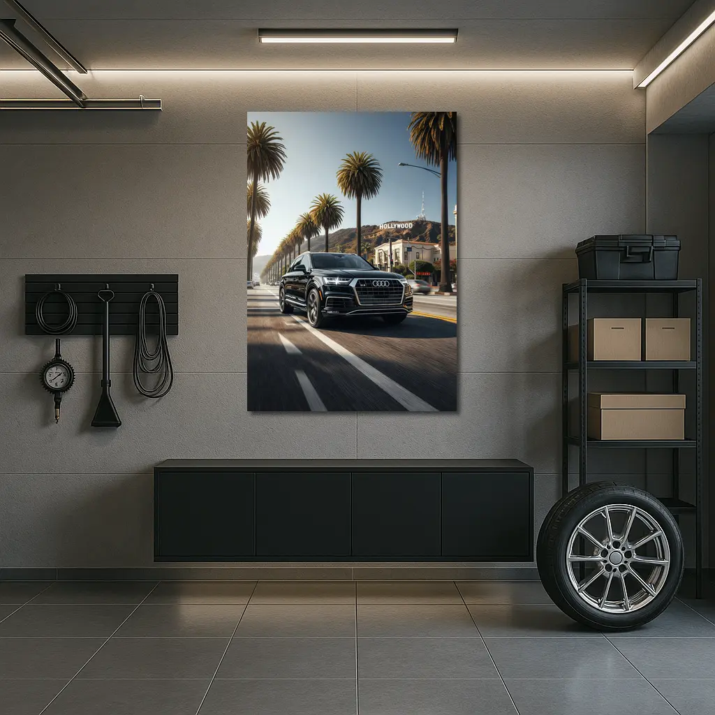 Audi Q7 Cruising Hollywood Los Angeles Street – Wall Art