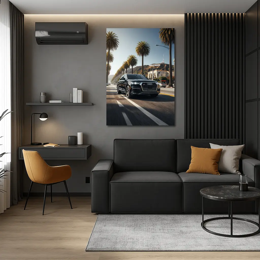 Audi Q7 Cruising Hollywood Los Angeles Street – Wall Art
