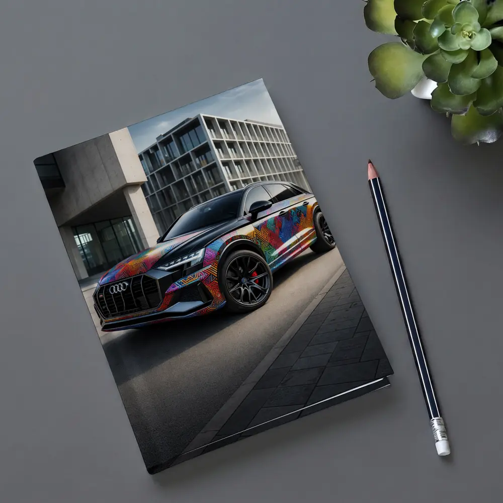 Audi Q8 Colorful Custom Wrap Urban Setting – Notebooks