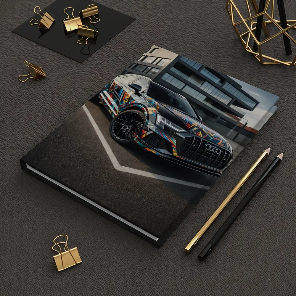 Audi Q8 Colorful Wrap Urban Parking Lot – Notebooks