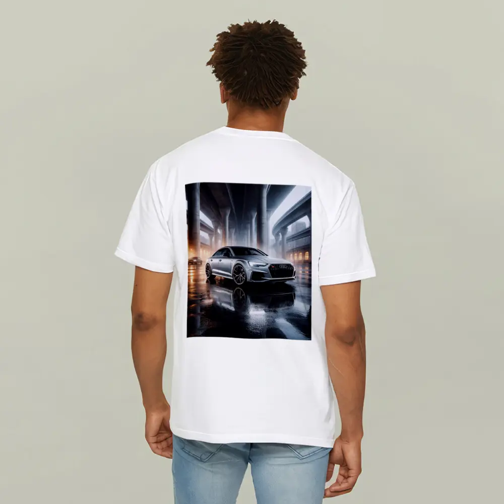 Audi RS Sedan Wet Urban Underpass Night – T-Shirts
