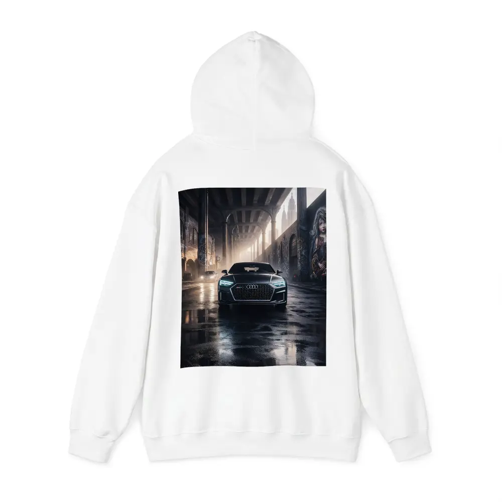 Audi A7 Dark Urban Street Night Scene – Hoodies