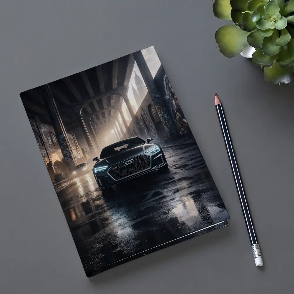 Audi A7 Dark Urban Street Night Scene – Notebooks