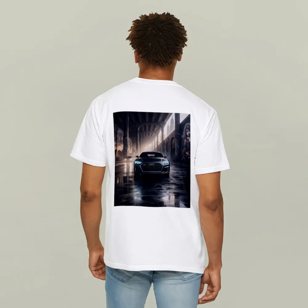 Audi A7 Dark Urban Street Night Scene – T-Shirts