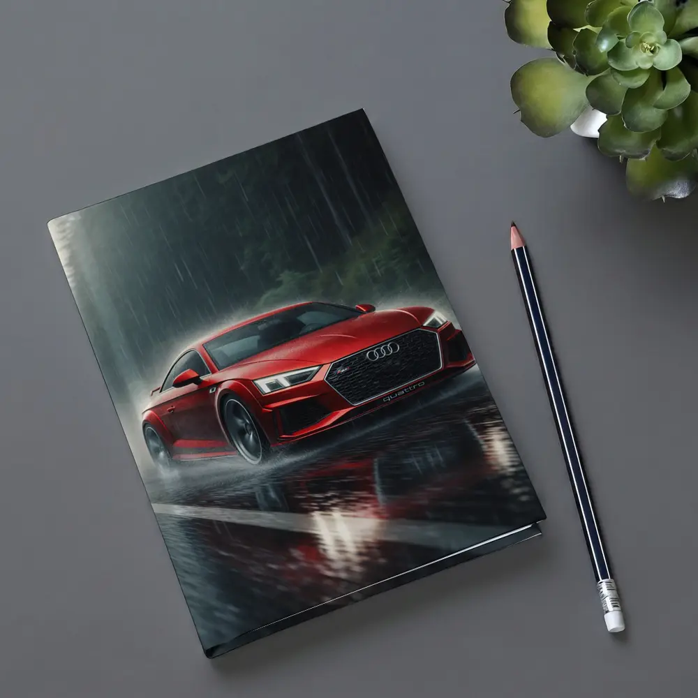 Audi R8 Quattro Red Rainy Road Drive – Notebooks