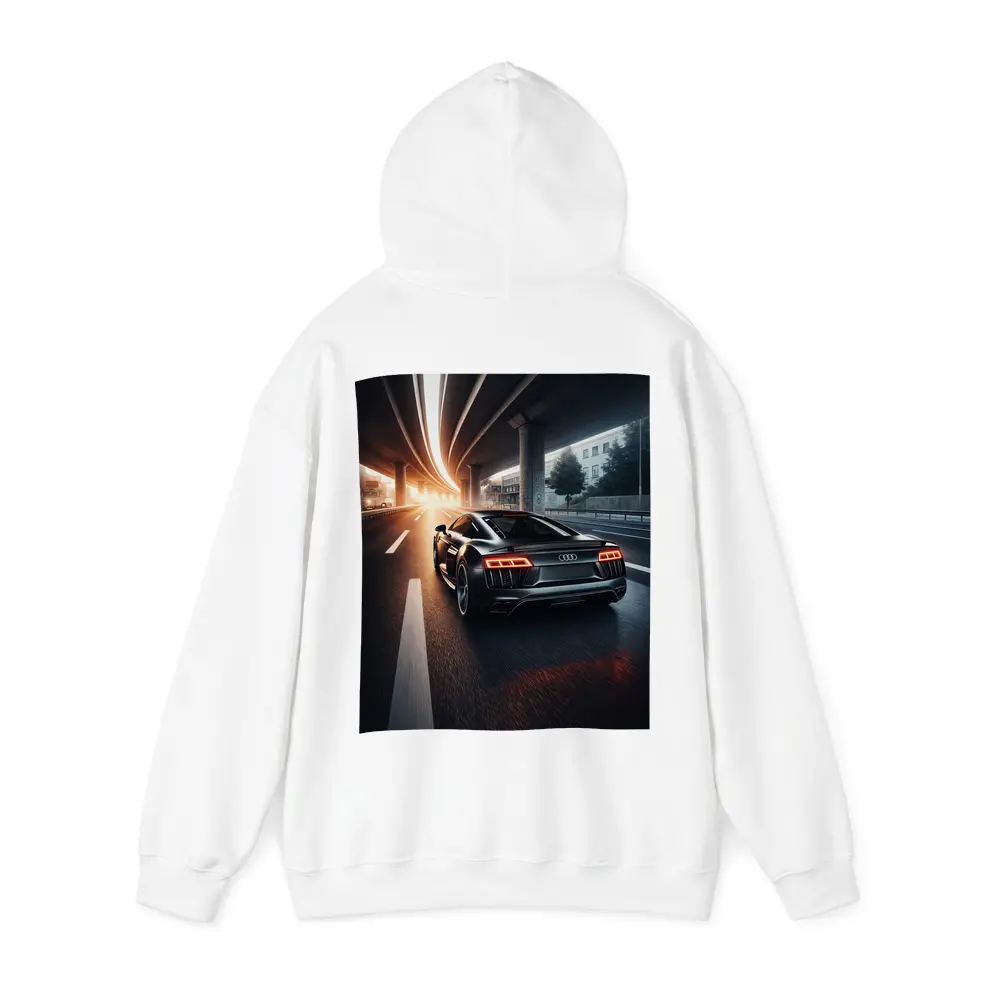 Audi R8 Speeding Under City Highway – Hoodies