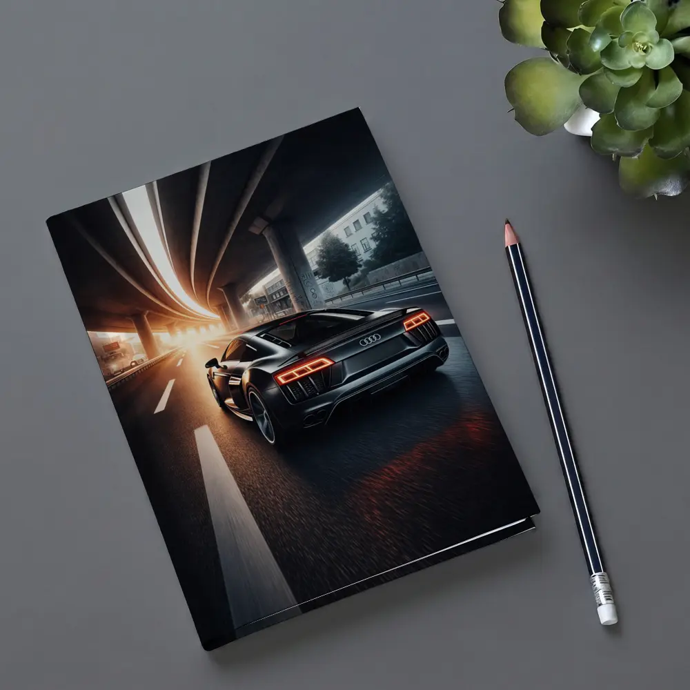 Audi R8 Speeding Under City Highway – Notebooks