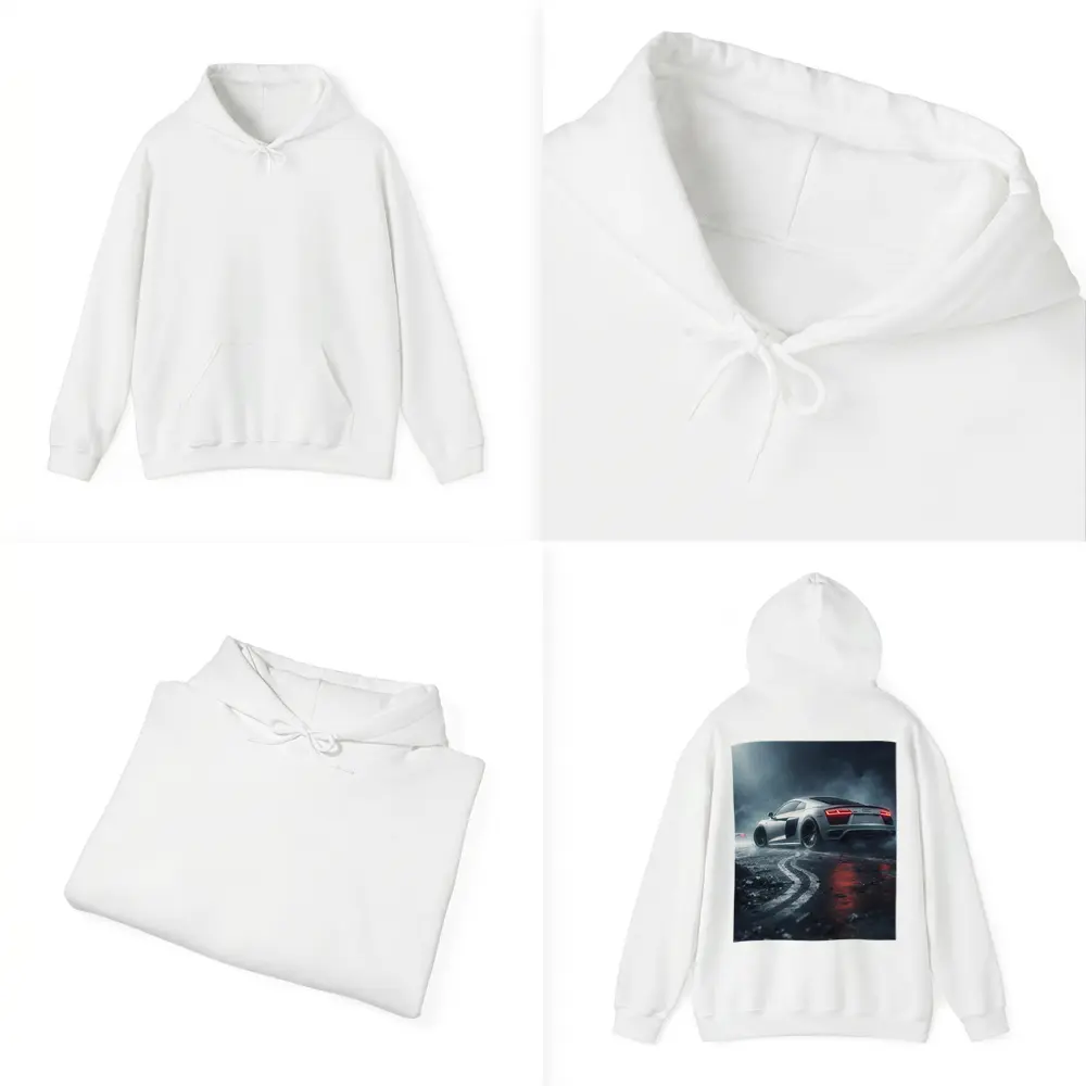 Audi R8 Drifting Wet Dark Street – Hoodies