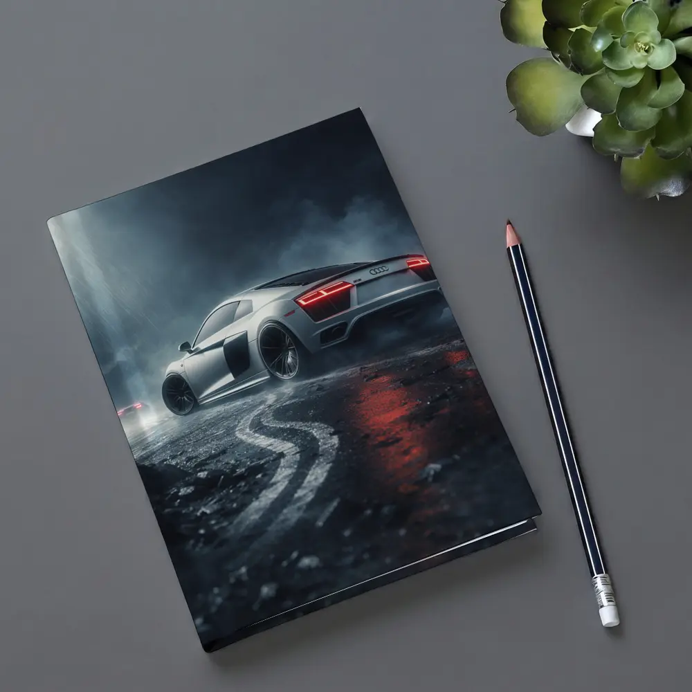 Audi R8 Drifting Wet Dark Street – Notebooks