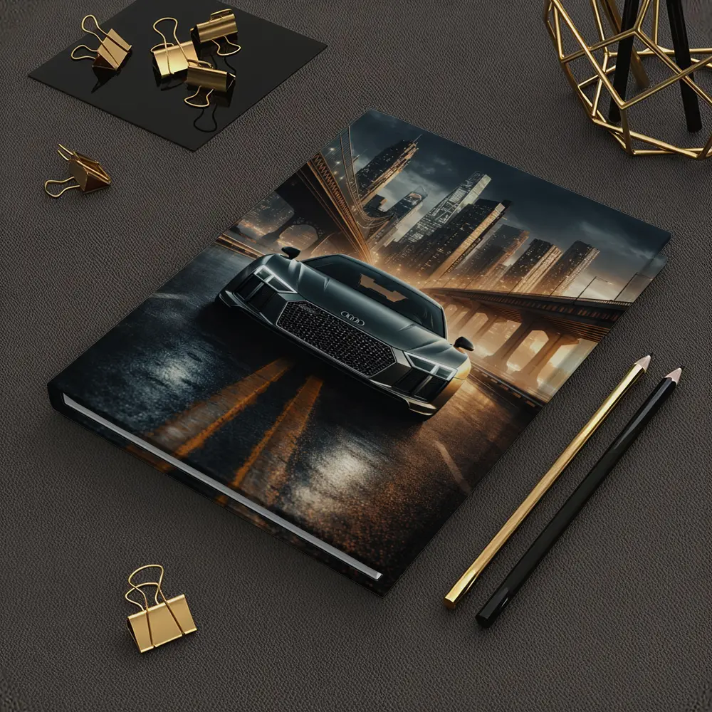 Audi R8 Dark City Night Bridge Scene – Notebooks
