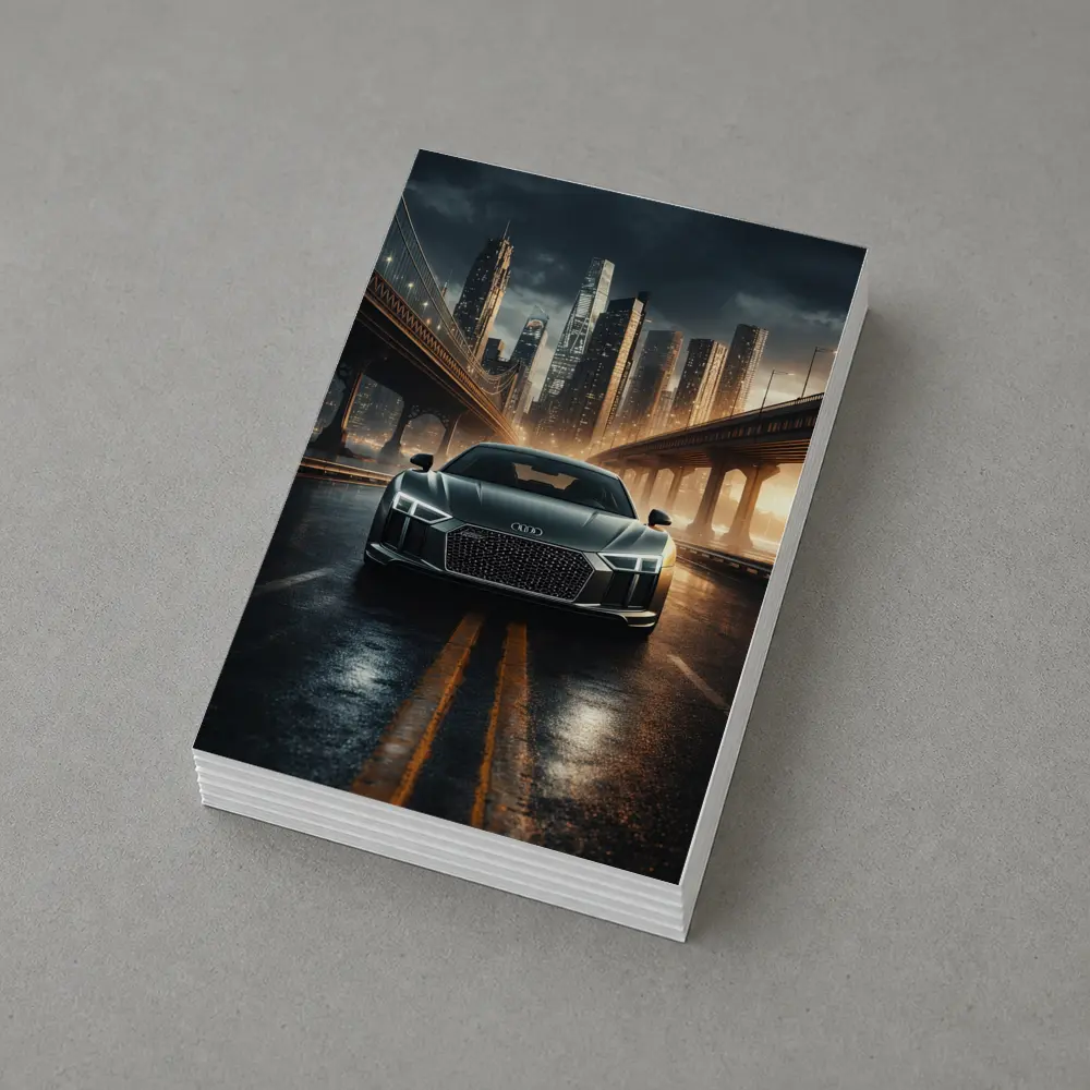 Audi R8 Dark City Night Bridge Scene – Postcards
