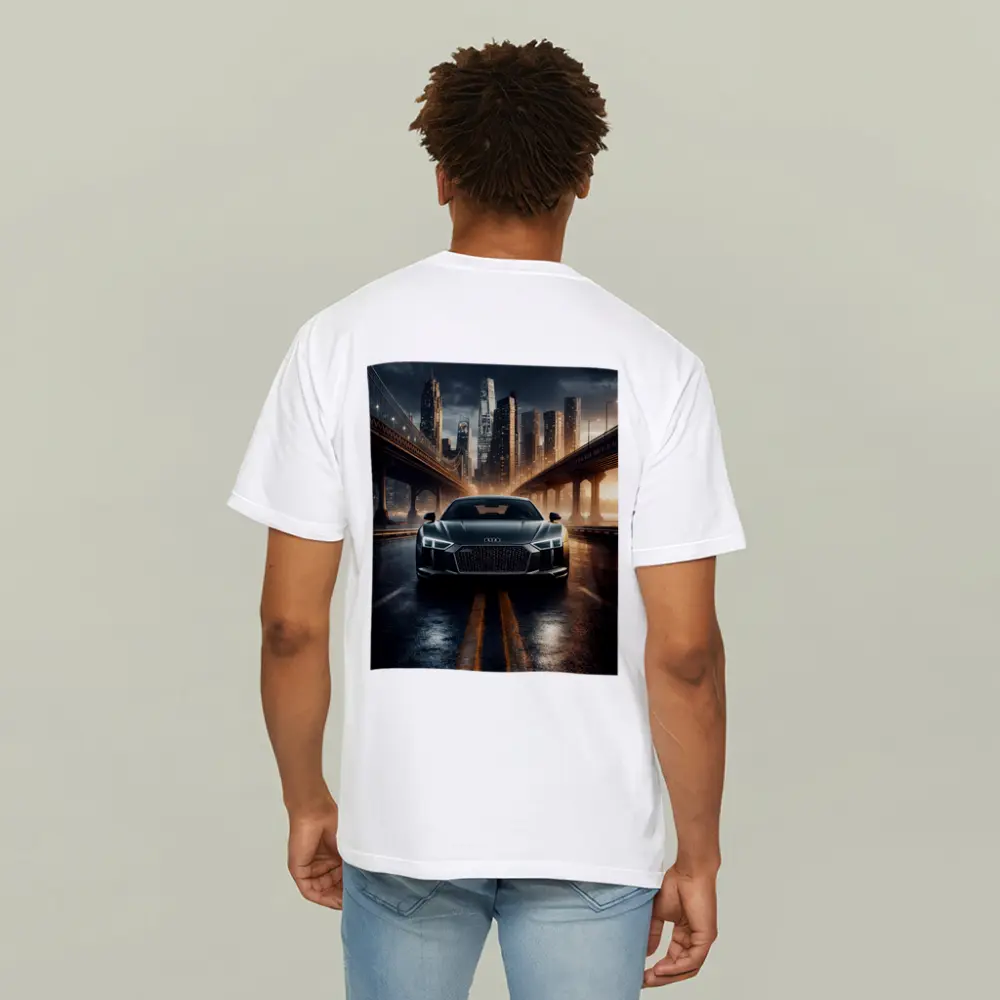 Audi R8 Dark City Night Bridge Scene – T-Shirts