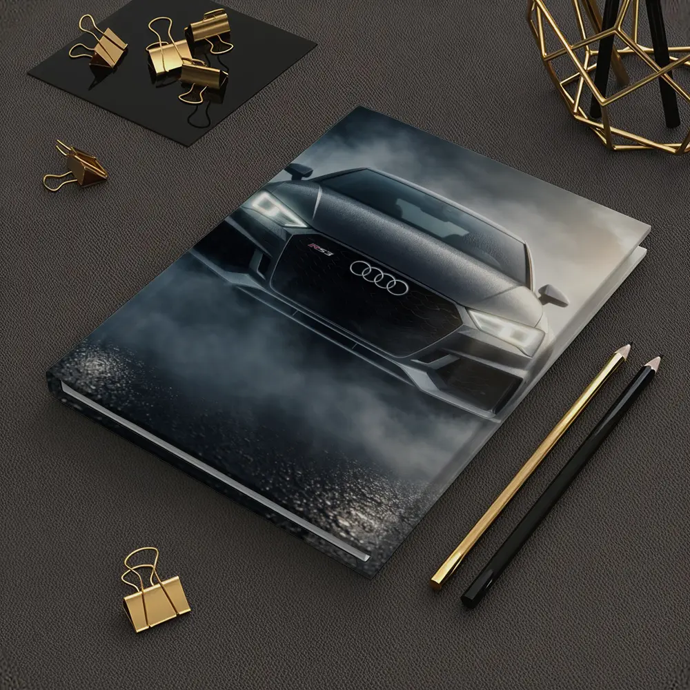 Audi RS3 Front View Dark Foggy Night – Notebooks