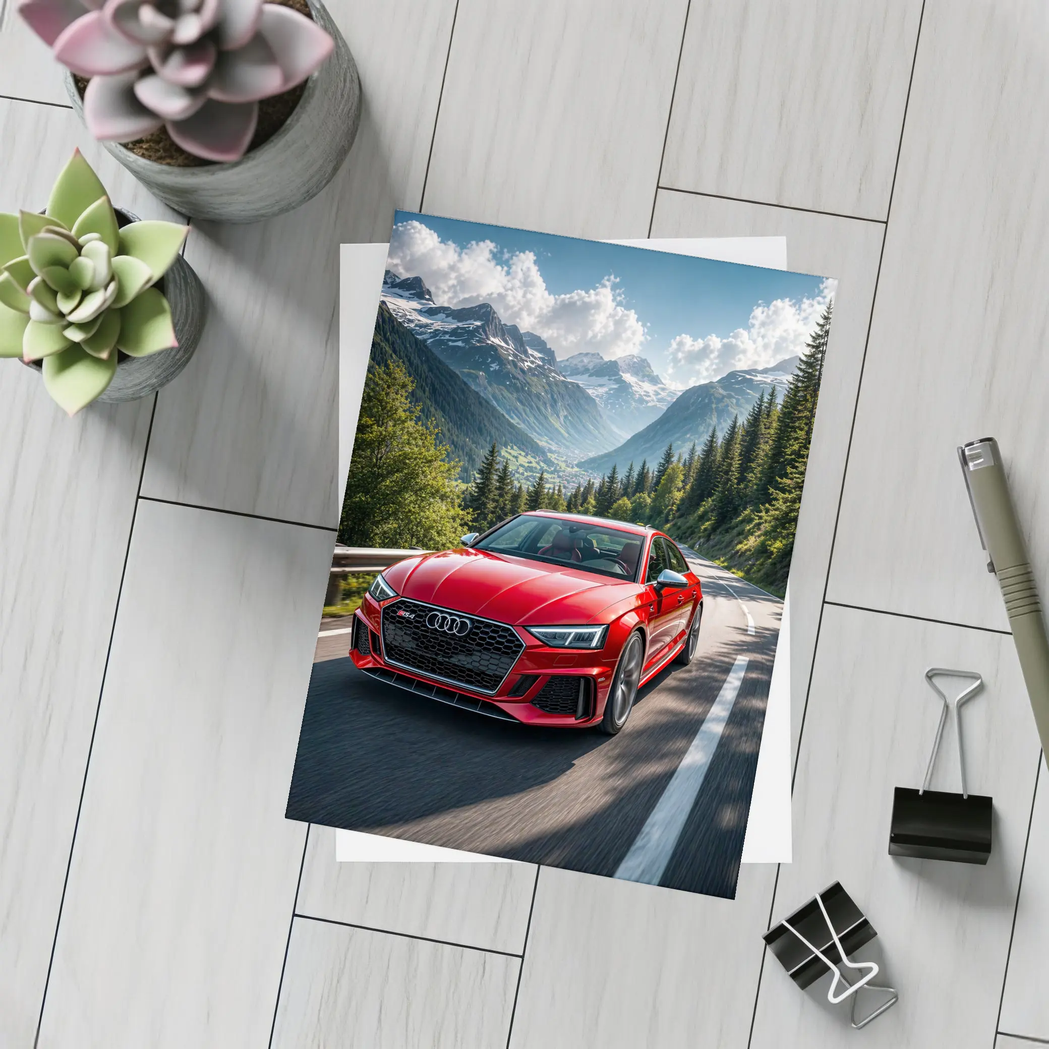 Audi RS4 Red Mountain Road Drive – Postcards
