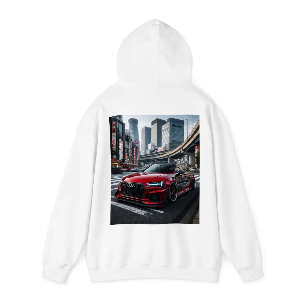 Audi RS4 Red Tokyo City Streets – Hoodies
