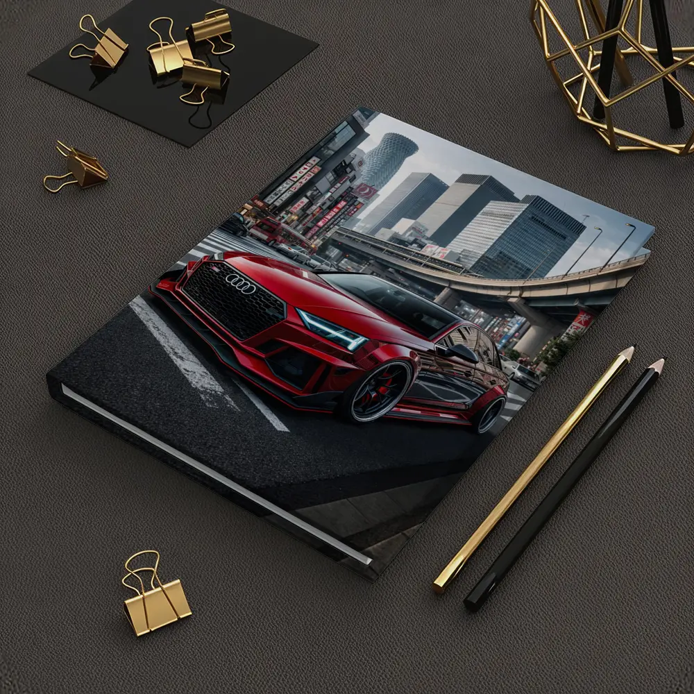 Audi RS4 Red Tokyo City Streets – Notebooks