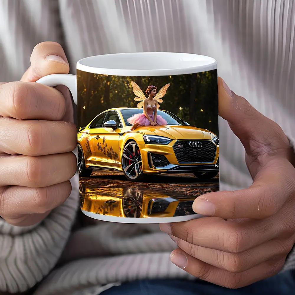 Audi RS5 Yellow Fairy Forest Setting – Mugs